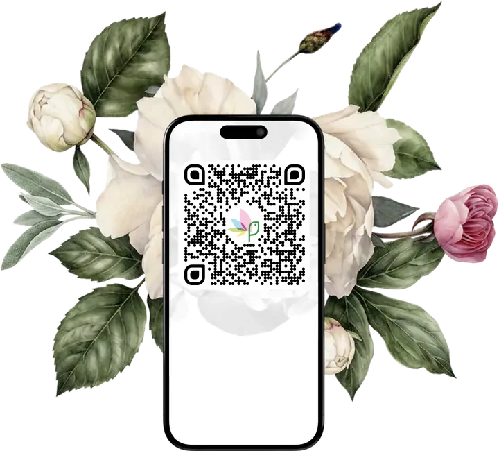 Code QR pour télécharger l'application MyGlobalFlowers
